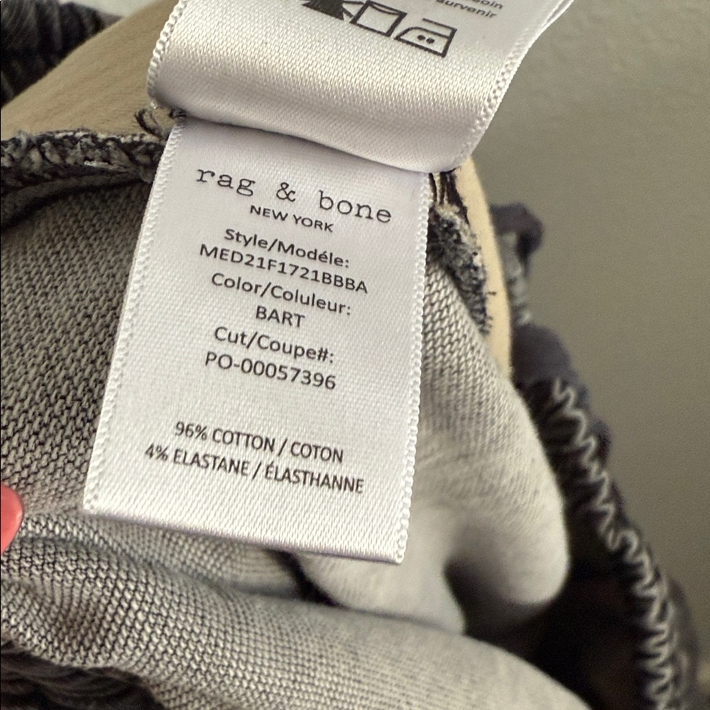 rag & bone Gray Denim Jogger Pants | Size L - Picture 7 of 9